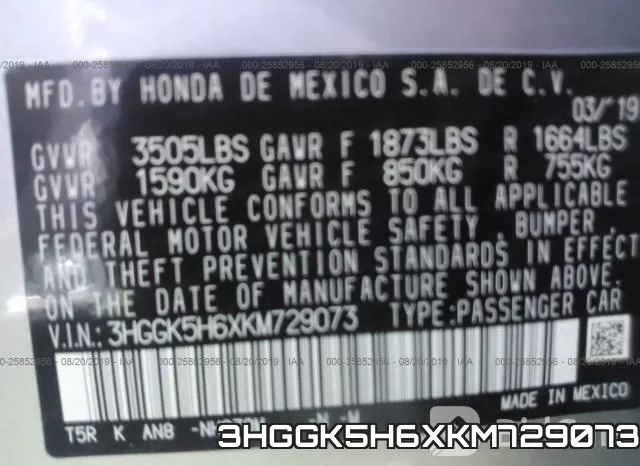 3HGGK5H6XKM729073 фото 9