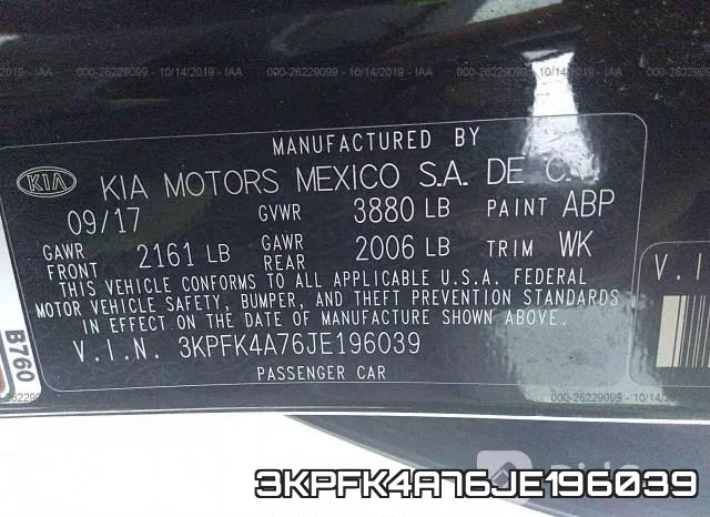 3KPFK4A76JE196039 фото 10