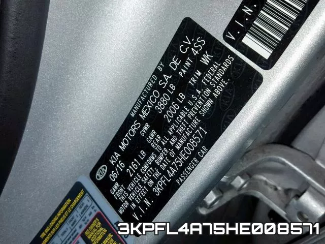 3KPFL4A75HE008571 фото 2