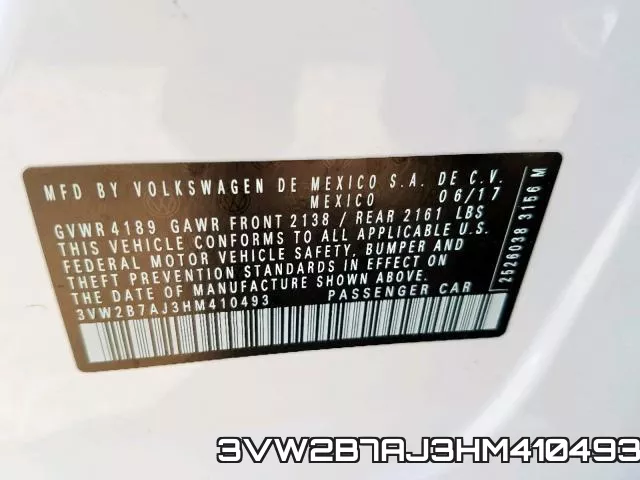 3VW2B7AJ3HM410493 фото 2