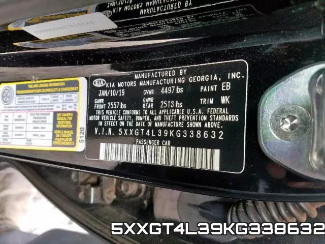 5XXGT4L39KG338632 фото 2