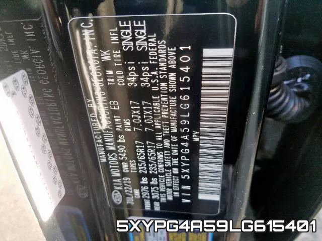 5XYPG4A59LG615401 фото 2