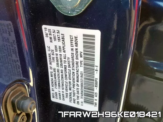 7FARW2H96KE018421 фото 2