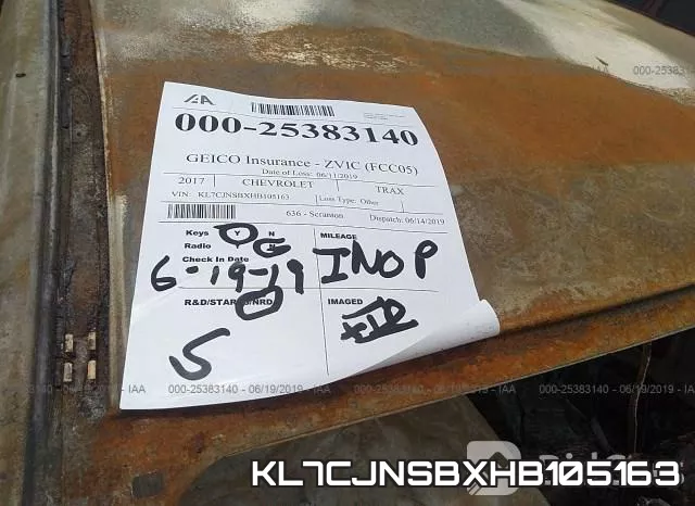 KL7CJNSBXHB105163 фото 8