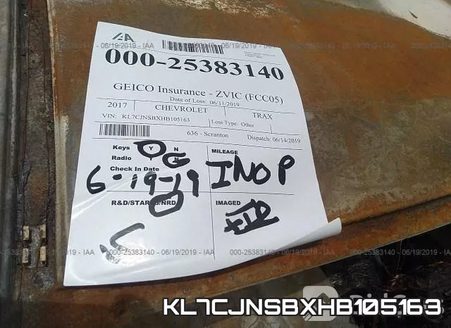 KL7CJNSBXHB105163 фото 10