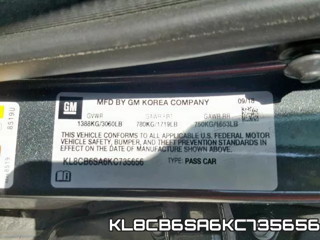 KL8CB6SA6KC735656 фото 2
