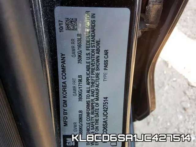 KL8CD6SA1JC427514 фото 2