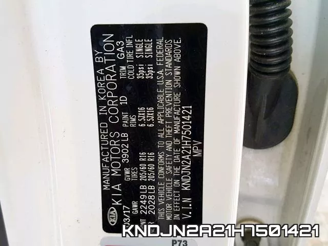 KNDJN2A21H7501421 фото 2