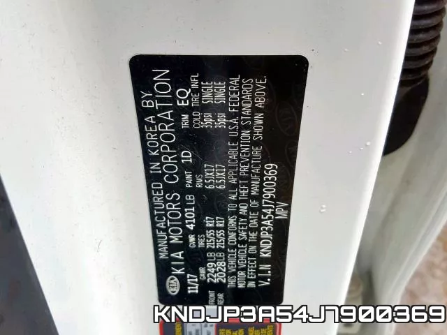 KNDJP3A54J7900369 фото 2