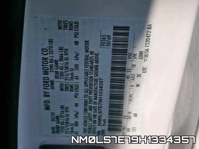 NM0LS7E79H1334357 фото 2
