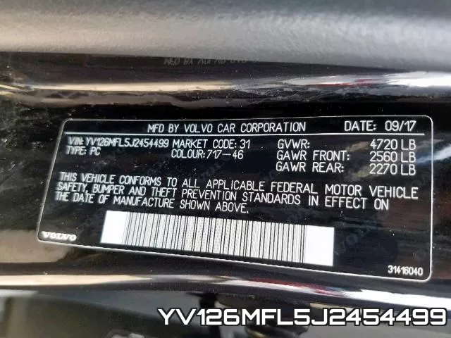 YV126MFL5J2454499 фото 2