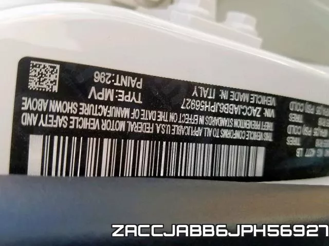 ZACCJABB6JPH56927 фото 2