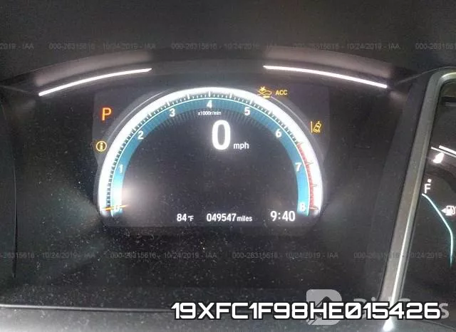 19XFC1F98HE015426 фото 8