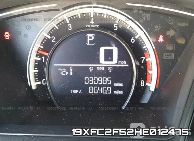 19XFC2F52HE012475 фото 8