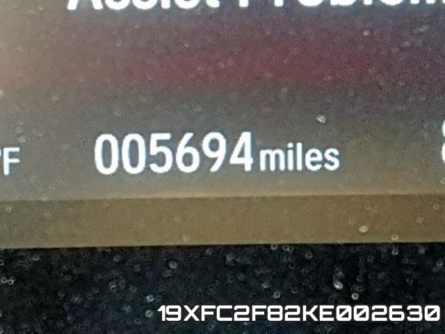 19XFC2F82KE002630 фото 9