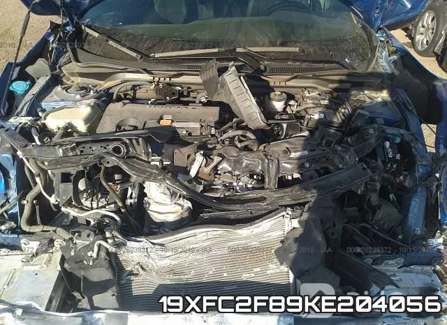 19XFC2F89KE204056 фото 2