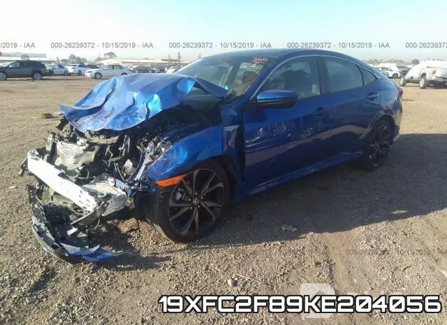 19XFC2F89KE204056 фото 3