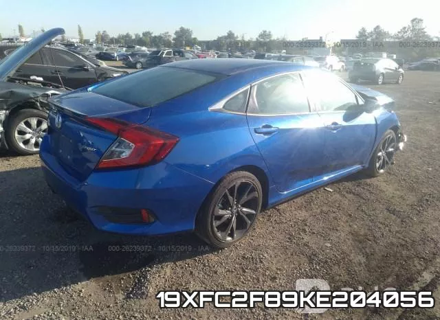 19XFC2F89KE204056 фото 5