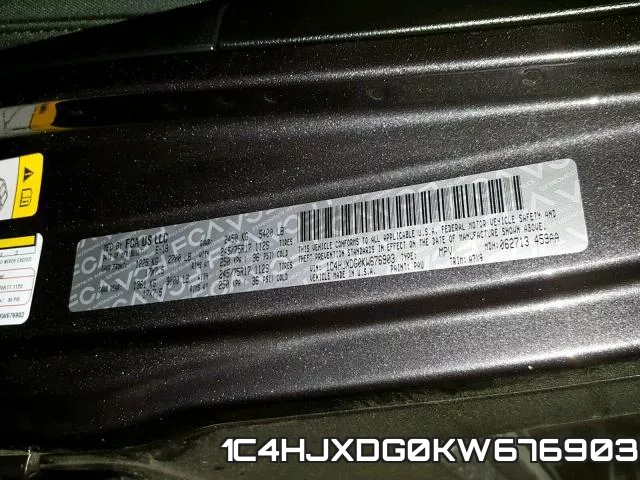 1C4HJXDG0KW676903 фото 2