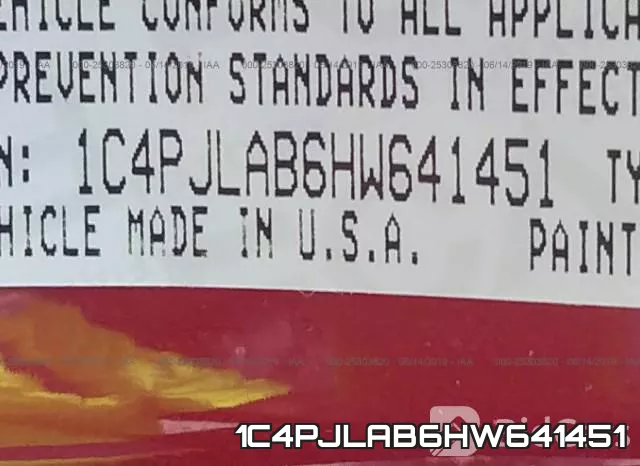 1C4PJLAB6HW641451 фото 10
