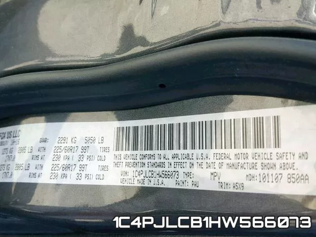 1C4PJLCB1HW566073 фото 2