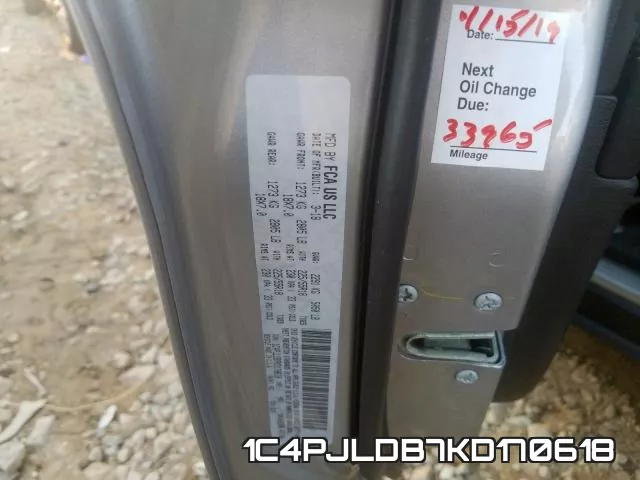 1C4PJLDB7KD170618 фото 2