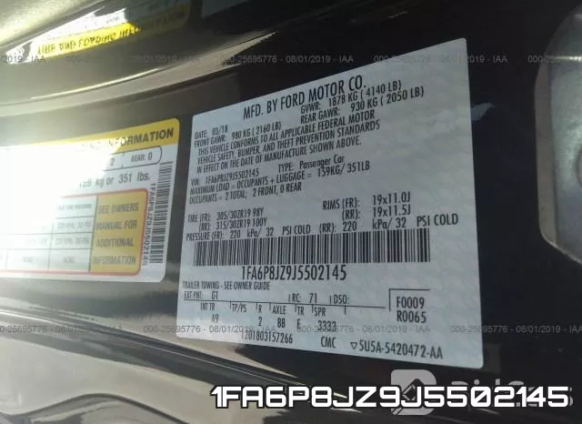 1FA6P8JZ9J5502145 фото 10