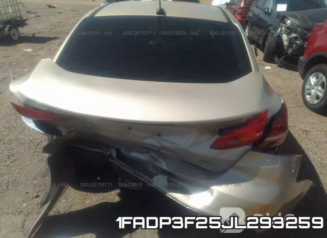 1FADP3F25JL293259 фото 6