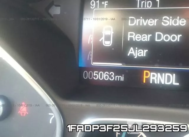 1FADP3F25JL293259 фото 7