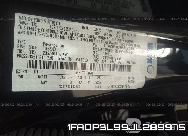 1FADP3L99JL289975 фото 10