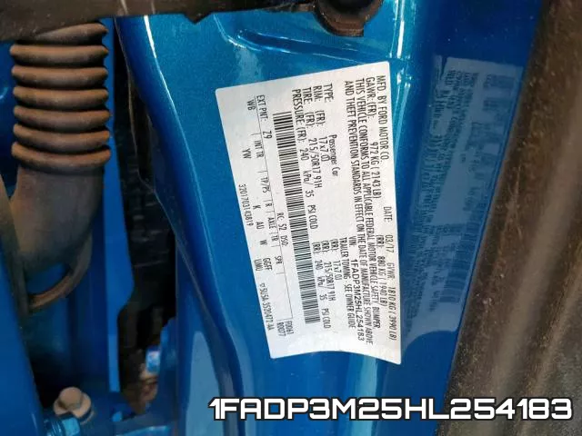 1FADP3M25HL254183 фото 2