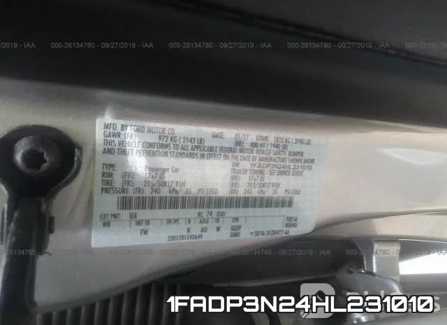 1FADP3N24HL231010 фото 10