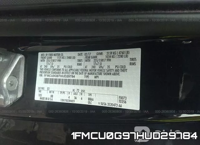 1FMCU0G97HUD29784 фото 10