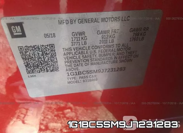 1G1BC5SM9J7231283 фото 10