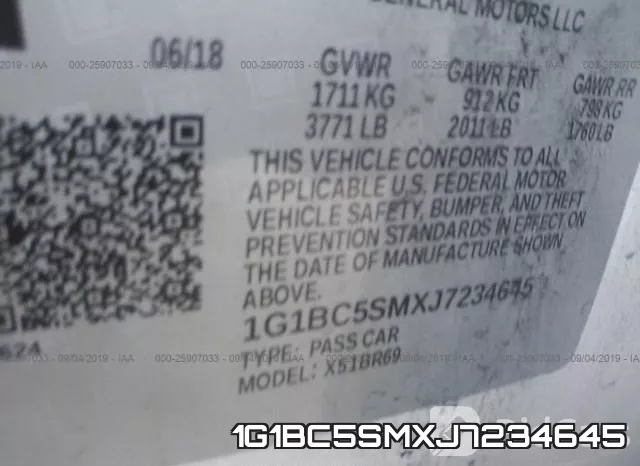 1G1BC5SMXJ7234645 фото 10