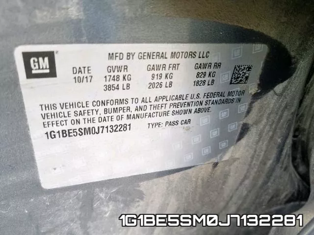 1G1BE5SM0J7132281 фото 2