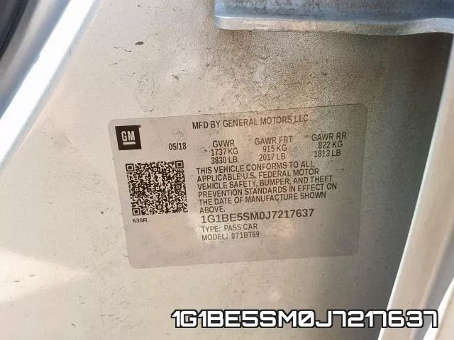 1G1BE5SM0J7217637 фото 2