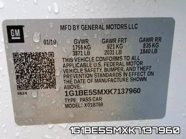 1G1BE5SMXK7137960 фото 2