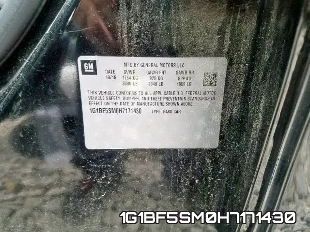 1G1BF5SM0H7171430 фото 2