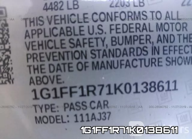 1G1FF1R71K0138611 фото 10