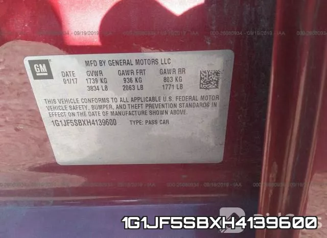 1G1JF5SBXH4139600 фото 10