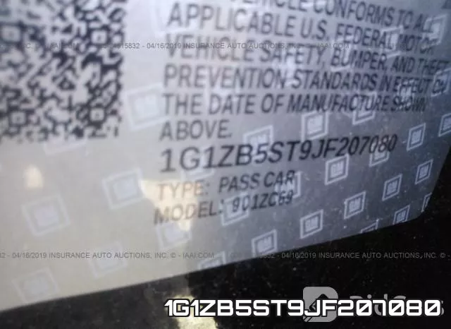 1G1ZB5ST9JF207080 фото 9