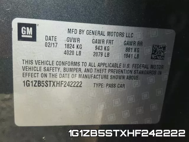 1G1ZB5STXHF242222 фото 2