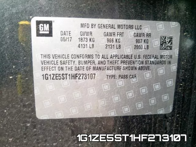 1G1ZE5ST1HF273107 фото 2