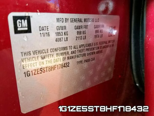 1G1ZE5ST8HF178432 фото 2