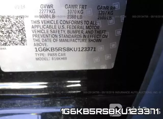 1G6KB5RS8KU123371 фото 10