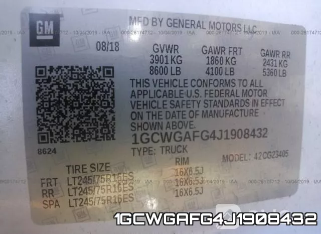 1GCWGAFG4J1908432 фото 10