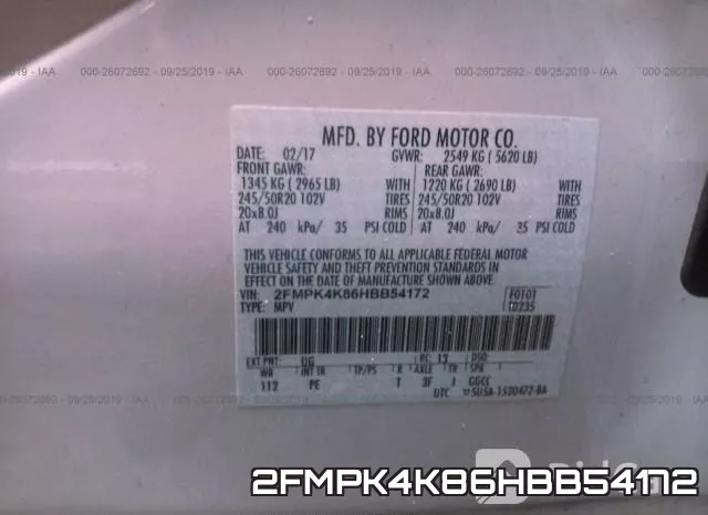 2FMPK4K86HBB54172 фото 10