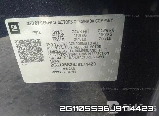 2G1105S36J9174423 фото 10