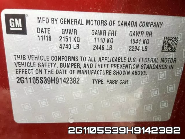 2G1105S39H9142382 фото 2